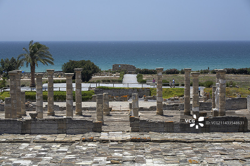 海岸上的贝洛克劳迪娅遗址图片素材