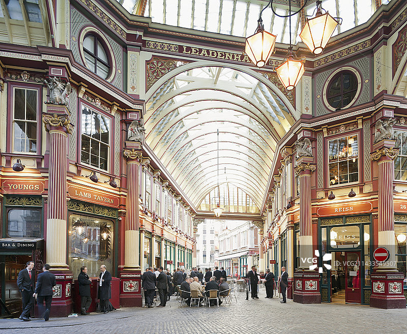 英国伦敦利德贺市场图片素材