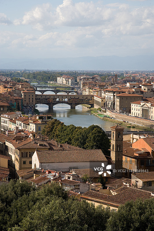 阿诺河与维琪奥桥图片素材