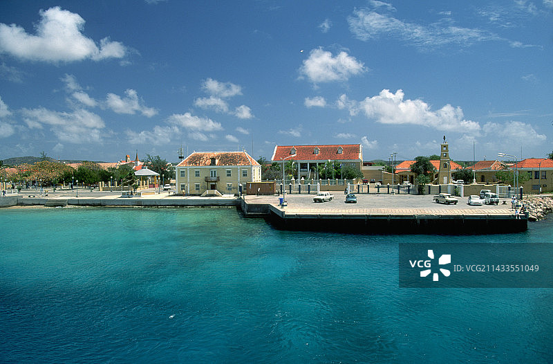 博内尔镇的海滨图片素材