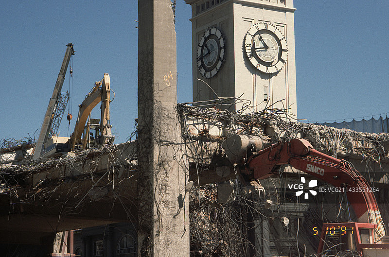 拆除海湾大桥高速公路图片素材