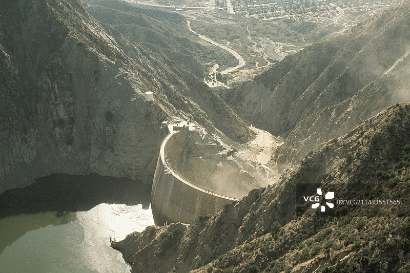 帕科伊马大坝滑坡航拍图片素材