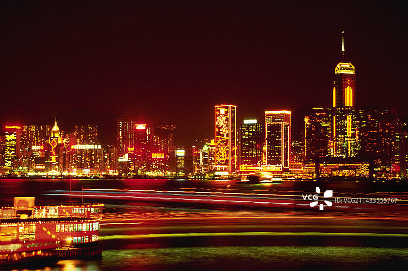 香港夜景图片素材