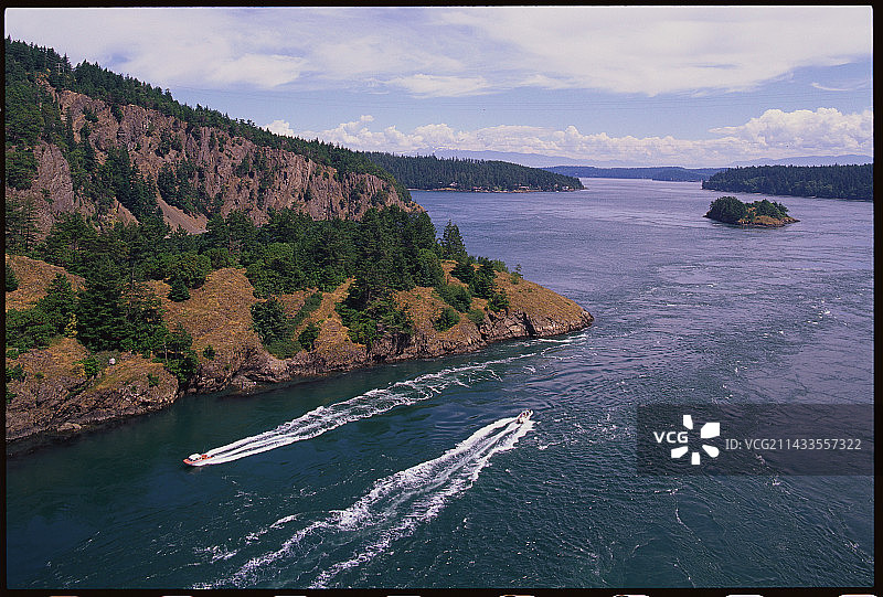 欺骗海峡和惠德比岛图片素材