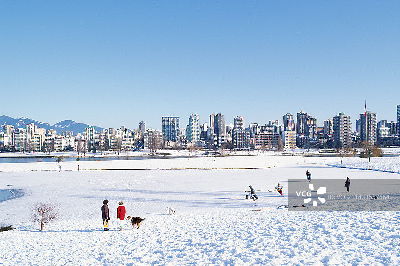 冬季温哥华瓦尼尔公园图片素材
