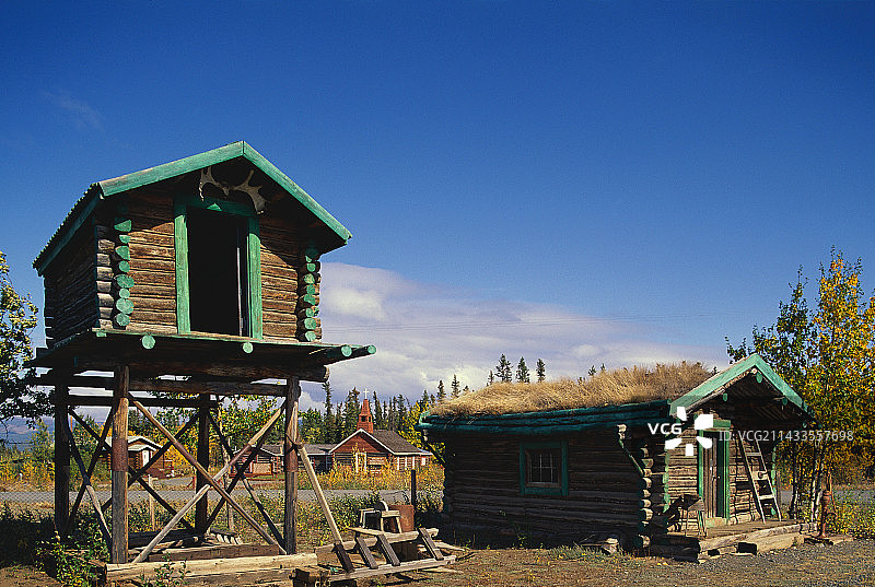 食物储藏处和小屋图片素材