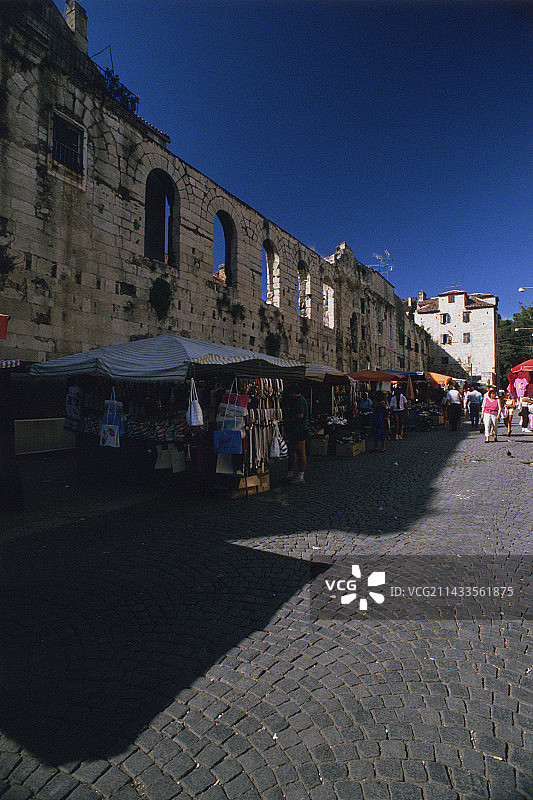 斯普利特戴克里先宫：东墙图片素材