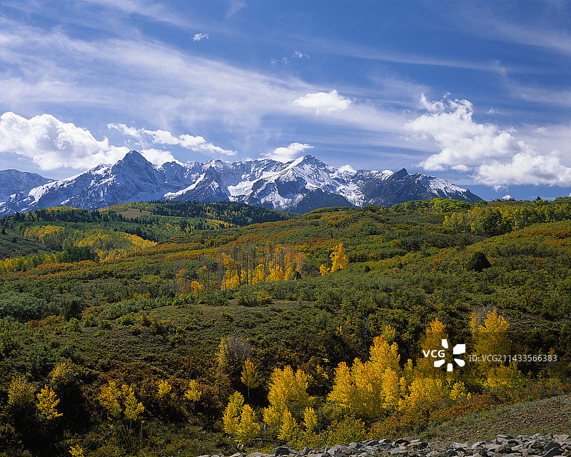 圣胡安山脉的秋天图片素材