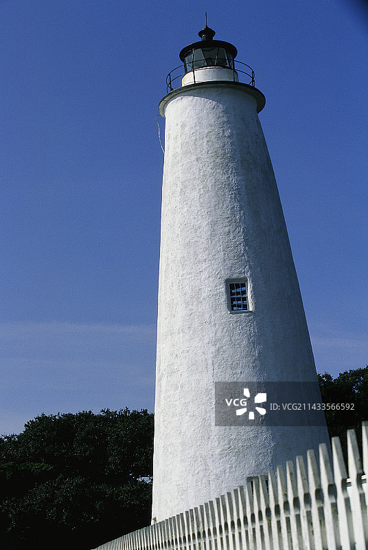 北卡罗来纳州奥克拉科克灯塔图片素材