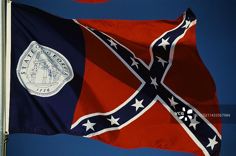 佐治亚州州旗图片素材