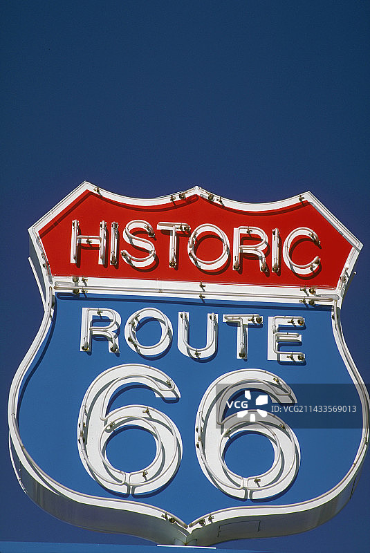 66号公路标志图片素材