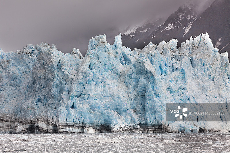 令人惊叹的冰川末端图片素材