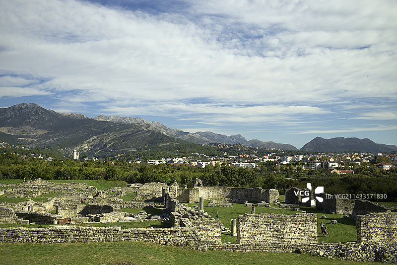 萨洛纳罗马遗址、主教中心和温泉浴场图片素材