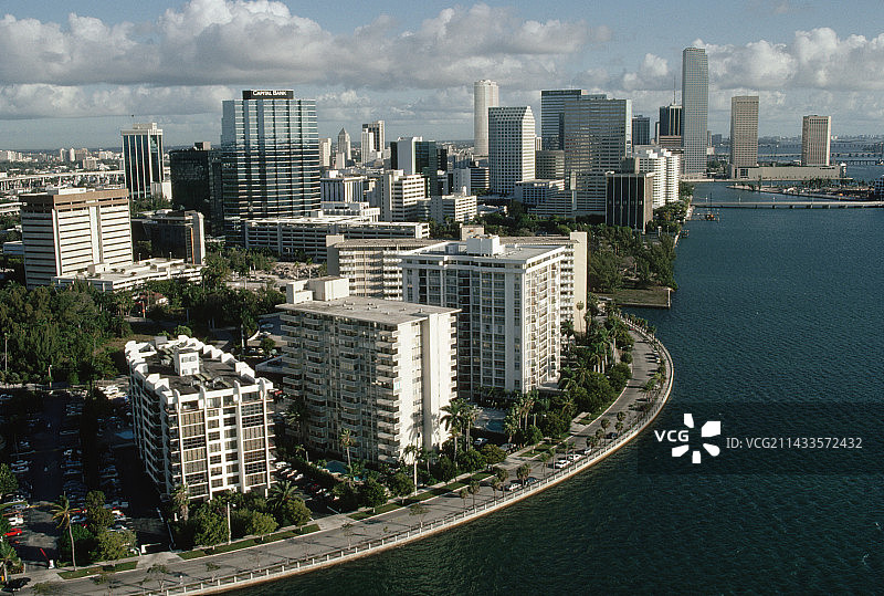 迈阿密的天际线图片素材