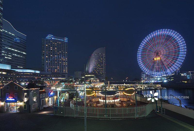 港未来的黄昏图片素材