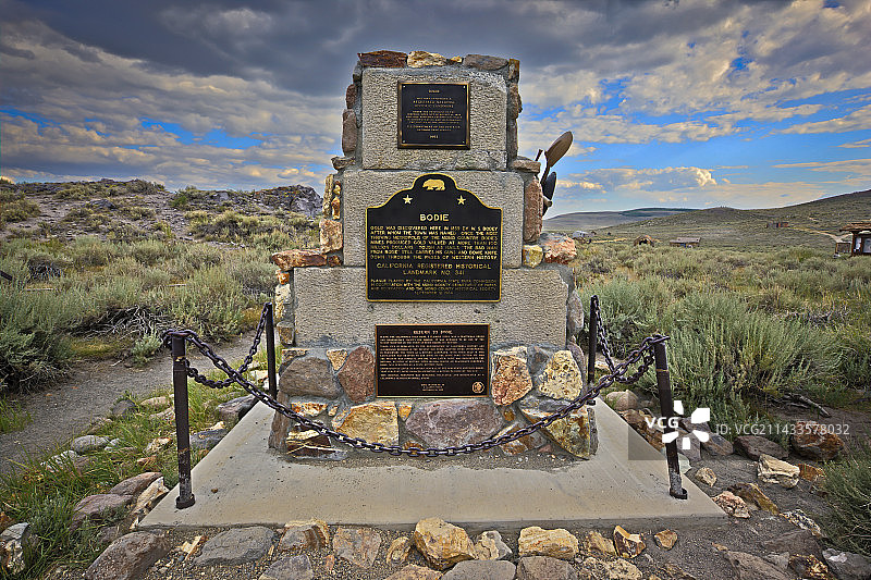 加利福尼亚州博迪鬼镇历史地标图片素材