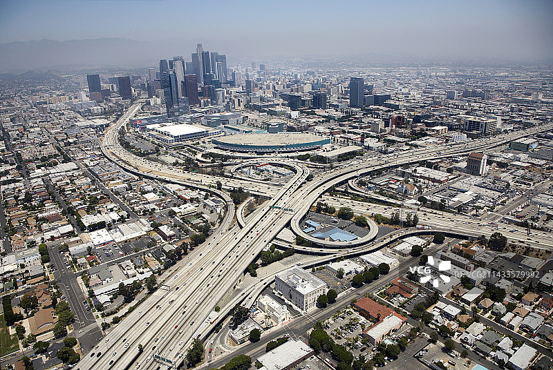 美国加利福尼亚州洛杉矶航拍图片素材