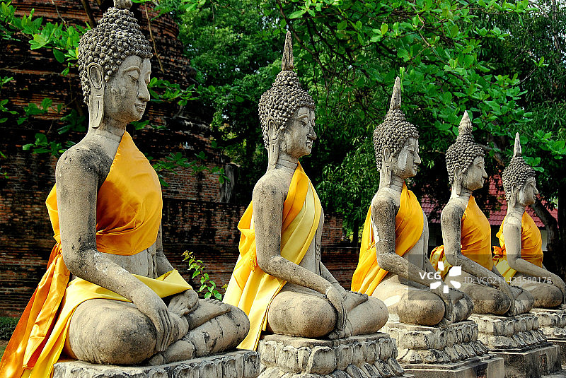 泰国阿育塔亚图片素材