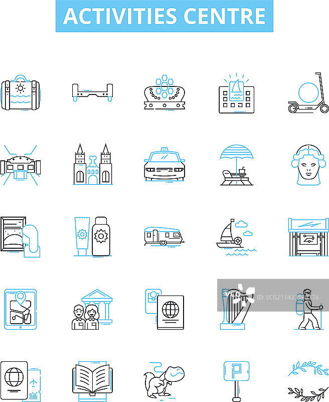 活动中心线图标集图片素材