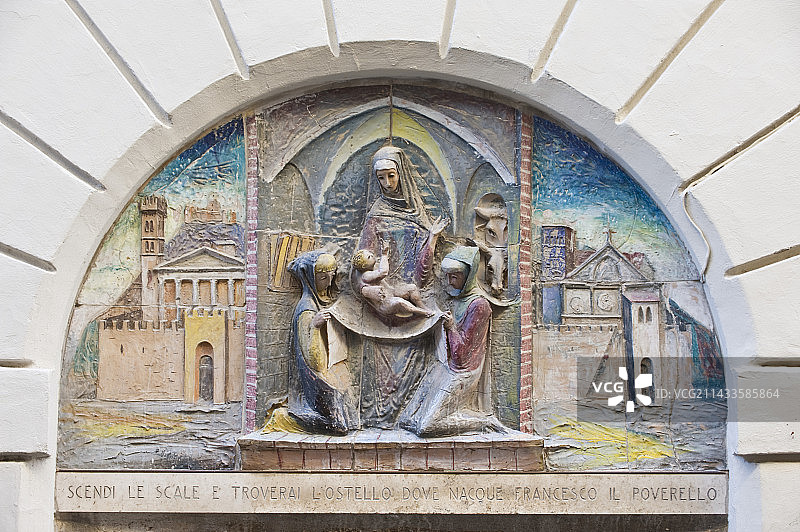 圣方济各诞生壁画图片素材