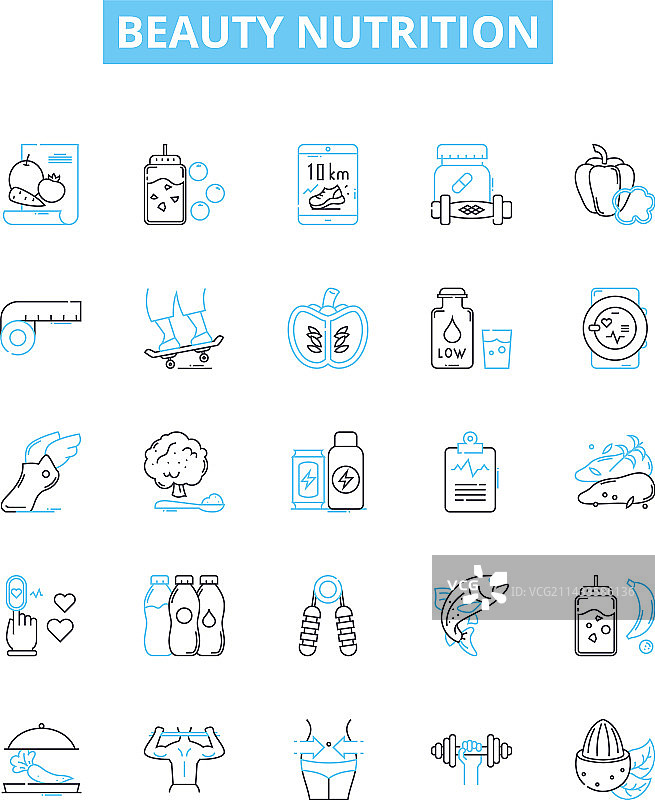 营养膳食系列图标图片素材