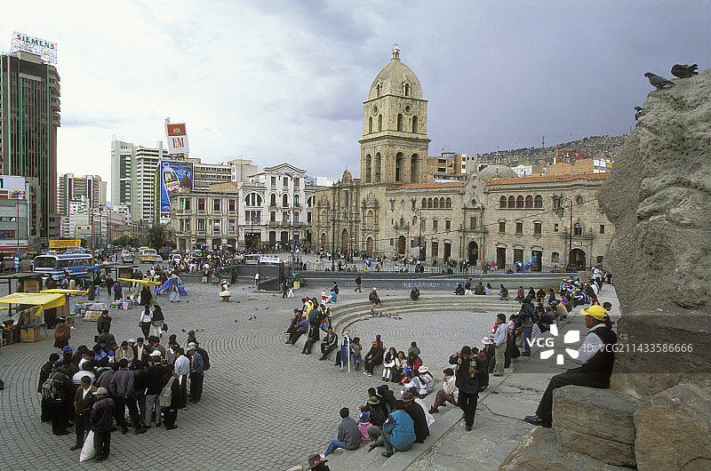 拉巴斯圣弗朗西斯科广场图片素材