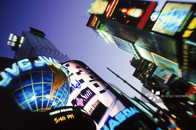 纽约时代广场夜景图片素材