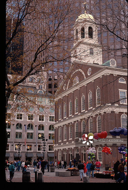 波士顿的范内尔厅图片素材