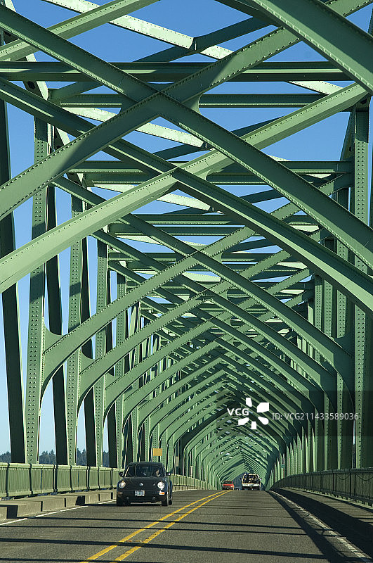 俄勒冈海岸101号公路上的桥梁图片素材