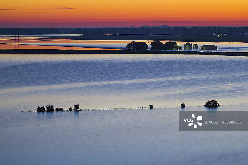 2011年密苏里河历史性洪水图片素材