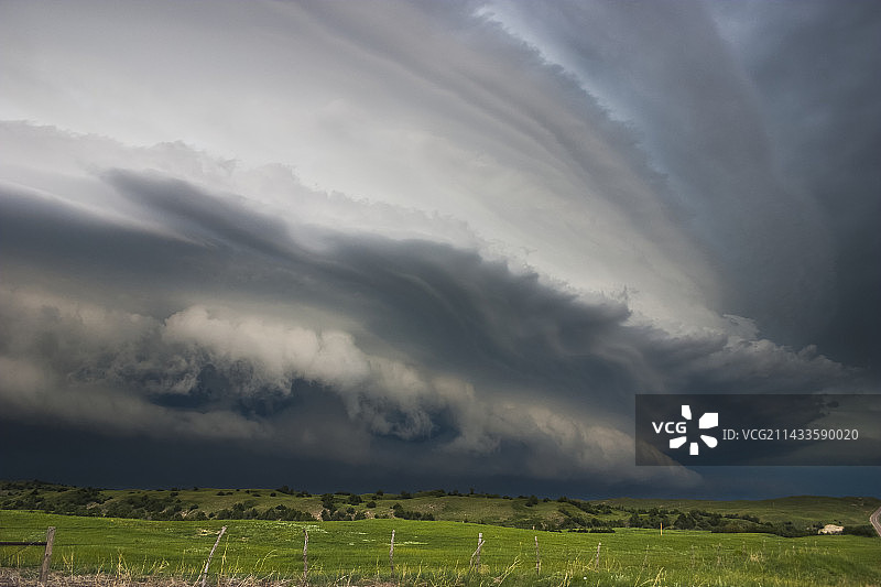 内布拉斯加州飑线图片素材