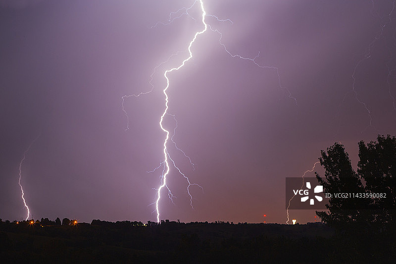 内布拉斯加州闪电图片素材