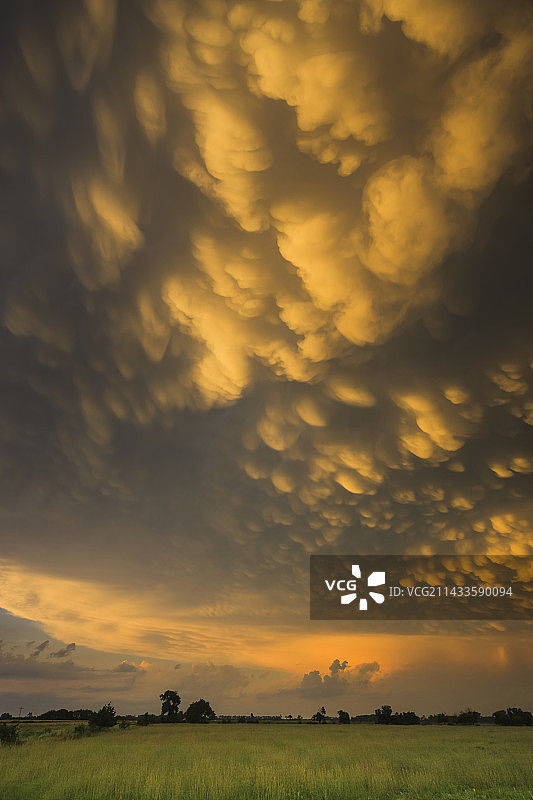 内布拉斯加州的乳状云图片素材