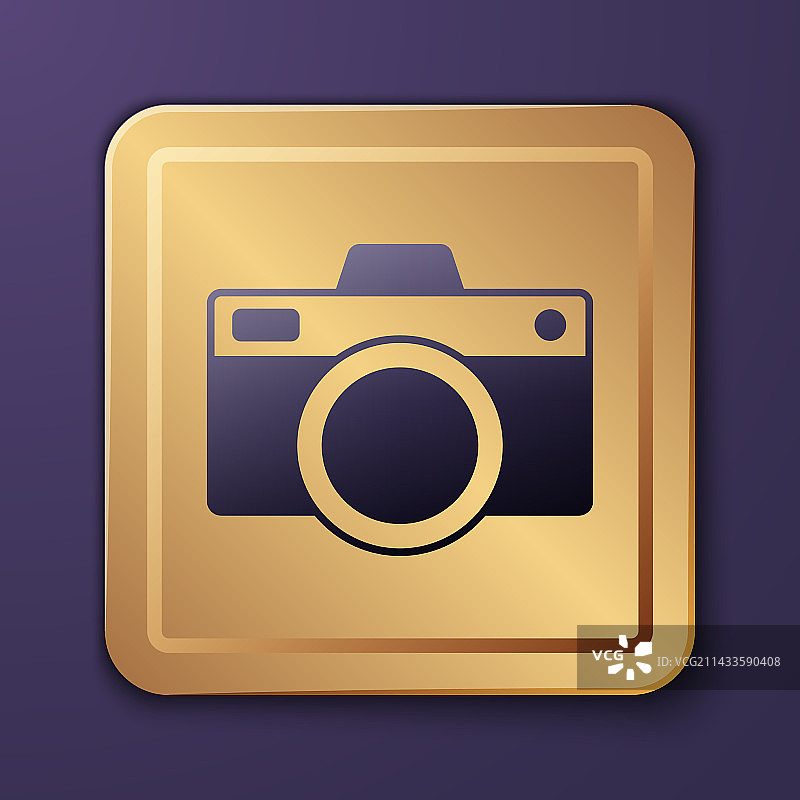 紫色背景上的紫色照相机图标图片素材