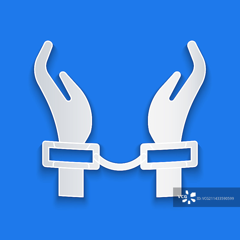 戴着手铐的罪犯男人图标图片素材