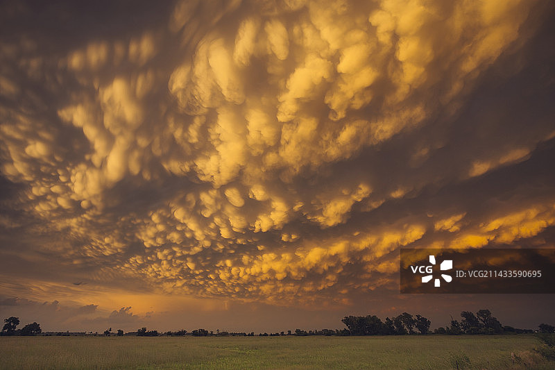 内布拉斯加州的乳状云图片素材