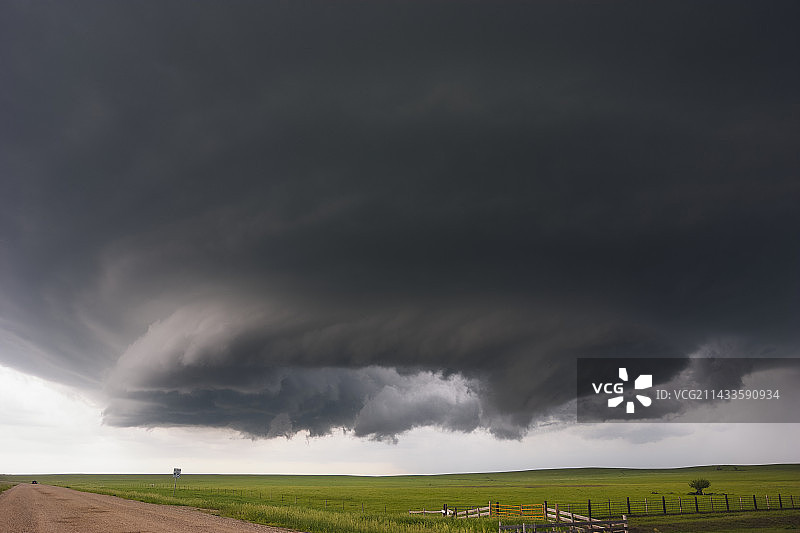 南达科他州超级单体雷暴图片素材