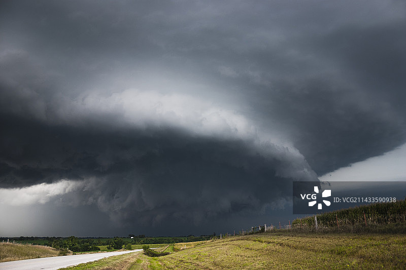 艾奥瓦州超级单体雷暴图片素材