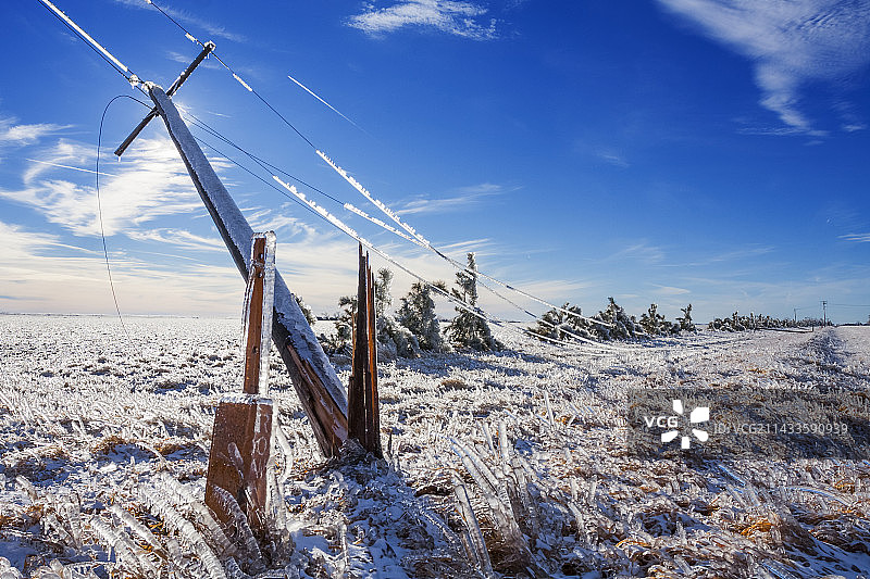 2006年内布拉斯加州冰暴图片素材