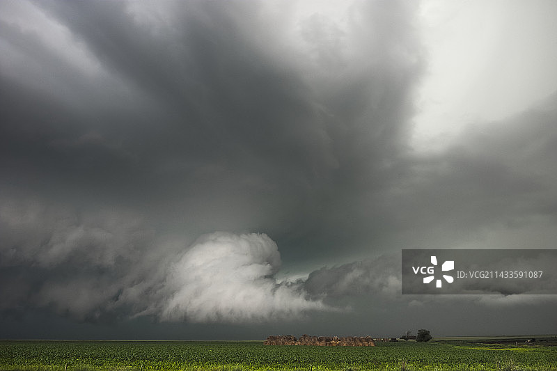 南达科他州超级单体雷暴图片素材