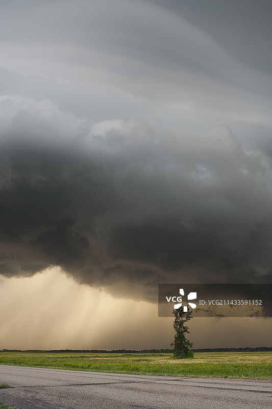 北达科他州超级单体风暴图片素材