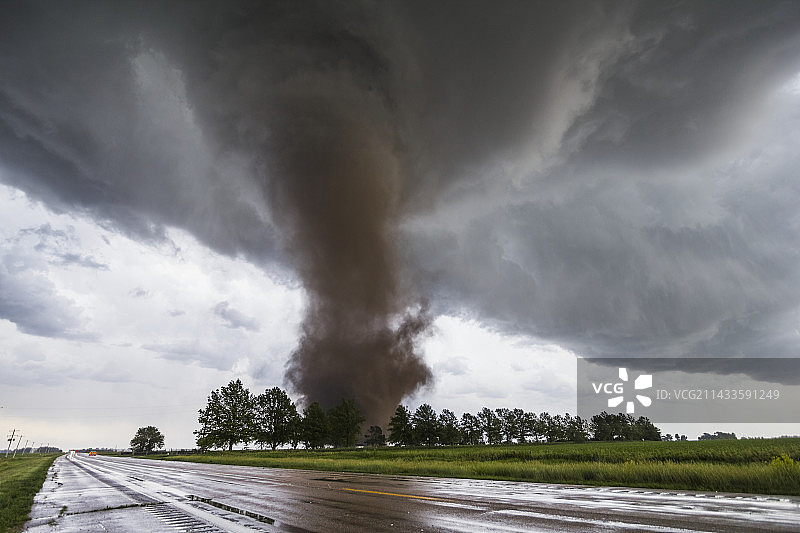 内布拉斯加州龙卷风图片素材