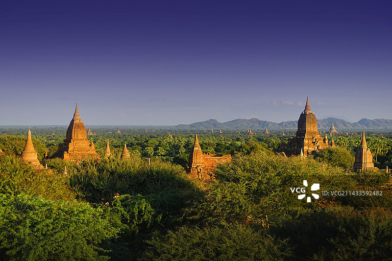 蒲甘日落图片素材