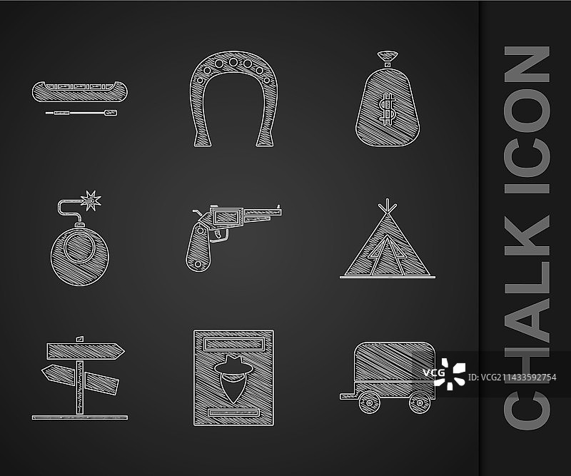 左轮手枪通缉令海报图片素材