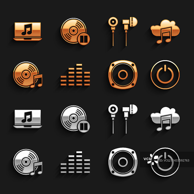 音乐均衡器流媒体服务电源图片素材