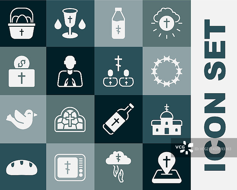 定位：教堂建筑皇冠图片素材