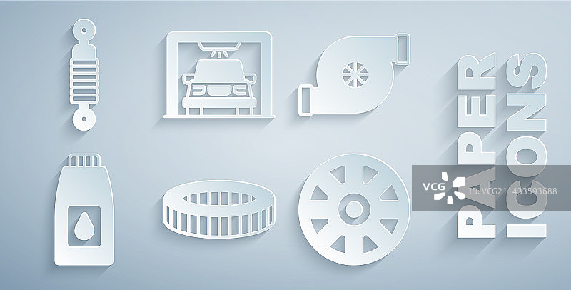 汽车空气滤清器涡轮增压器合集图片素材