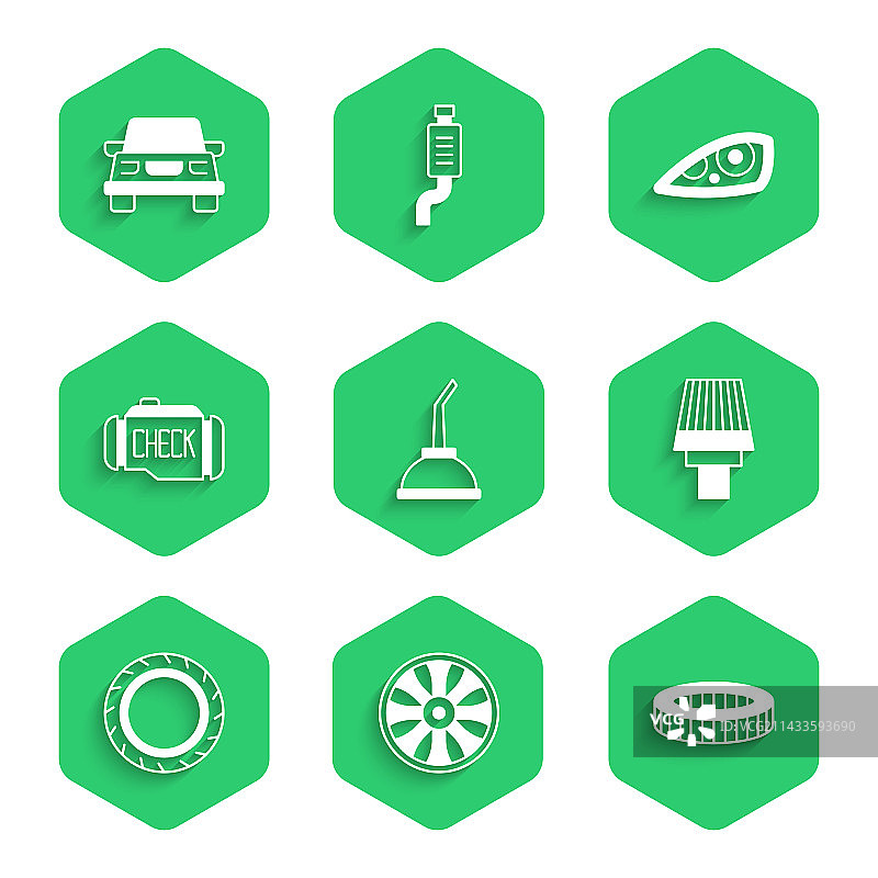 机油金属罐和合金轮毂图片素材