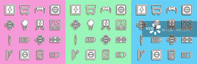 电池电量指示器安培图片素材