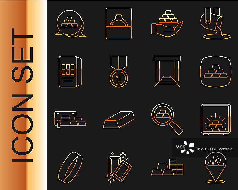 金条、保险箱、手 holding 金币图片素材